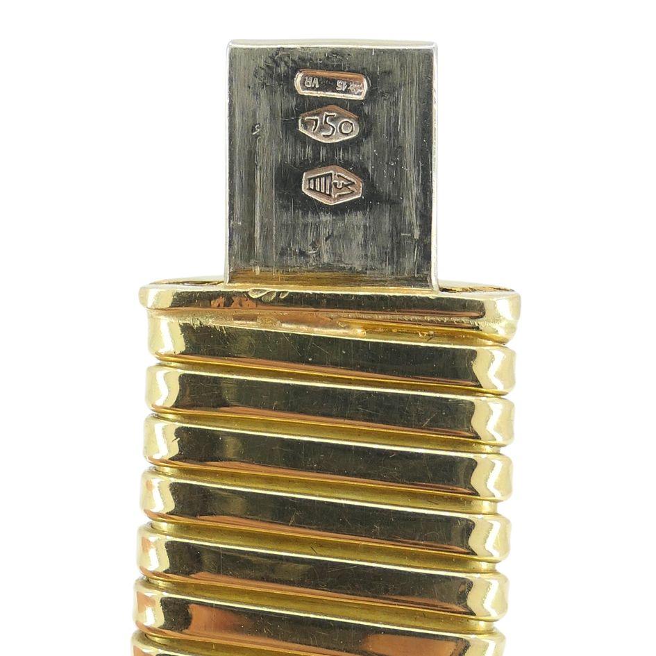 Vintage Carlo Weingrill 18k Gold Tubogas Choker Necklace For Sale 10