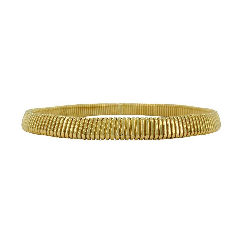 Vintage Carlo Weingrill - Collana a girocollo in oro 18k Tubogas In condizioni buone in vendita a Beverly Hills, CA