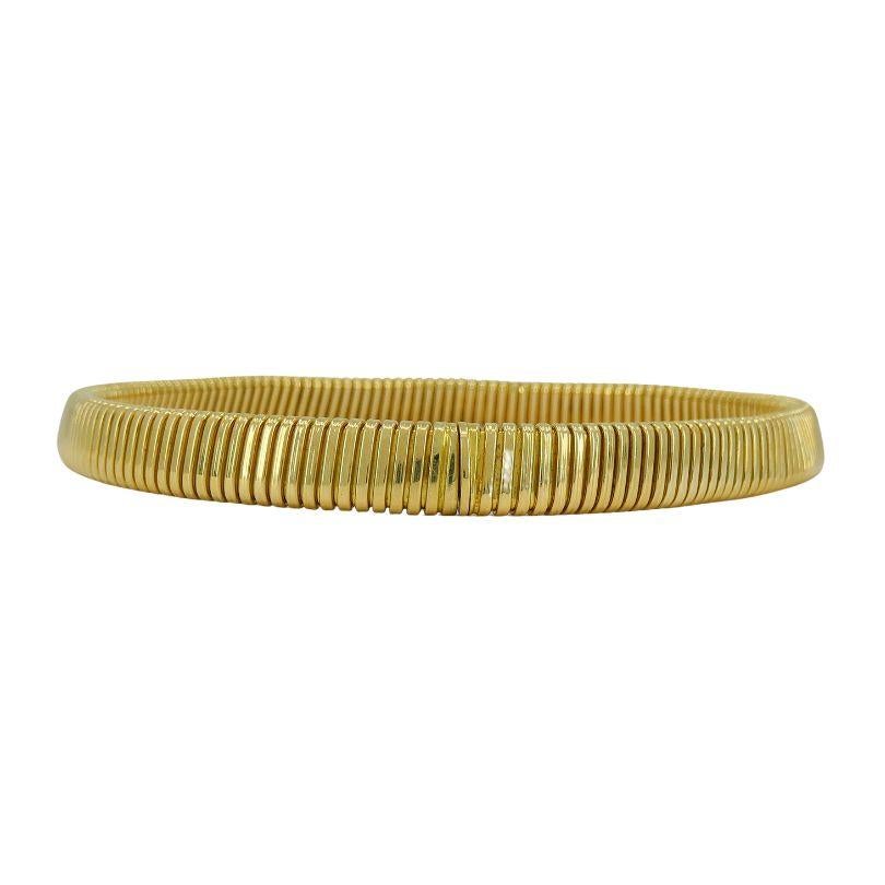 Donna Vintage Carlo Weingrill - Collana a girocollo in oro 18k Tubogas in vendita
