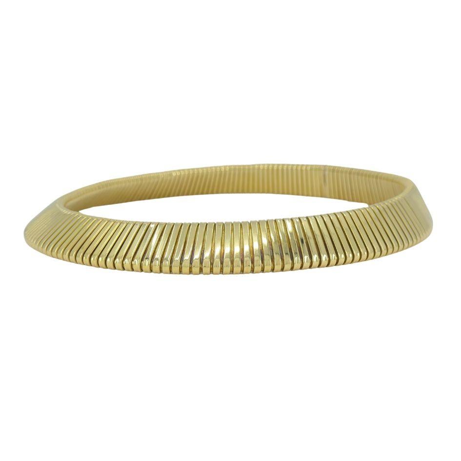 De las mujeres Collar gargantilla vintage Carlo Weingrill Tubogas de oro de 18 quilates en venta