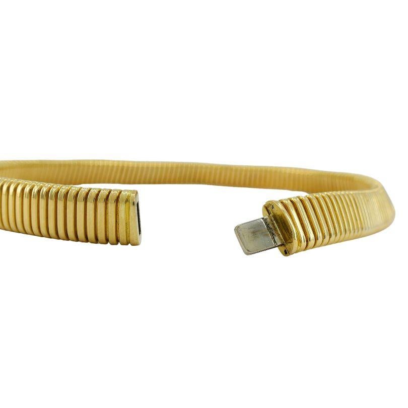 Vintage Carlo Weingrill - Collana a girocollo in oro 18k Tubogas in vendita 3