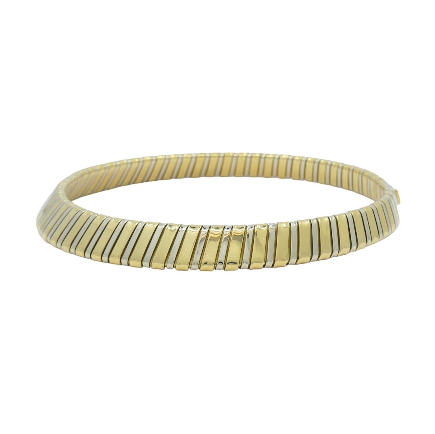 Vintage Carlo Weingrill Two-tone 18k Gold Necklace 1