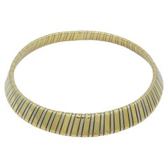 Vintage Carlo Weingrill Two-tone 18k Gold Necklace