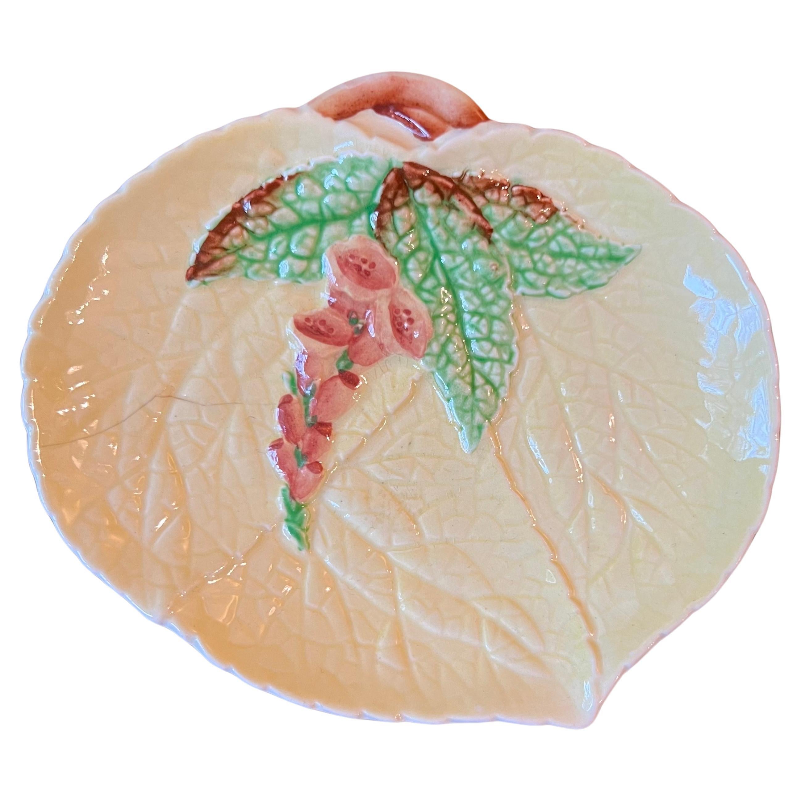 Vintage Carlton Ware Fox Glove Dish Plate For Sale