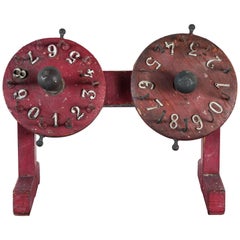 Vintage Carnival Midway Double Game Wheel or Gambling Wheel