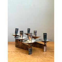 Vintage Carole Stupell For Royal Hickman Silverplate Candlesticks - A Pair