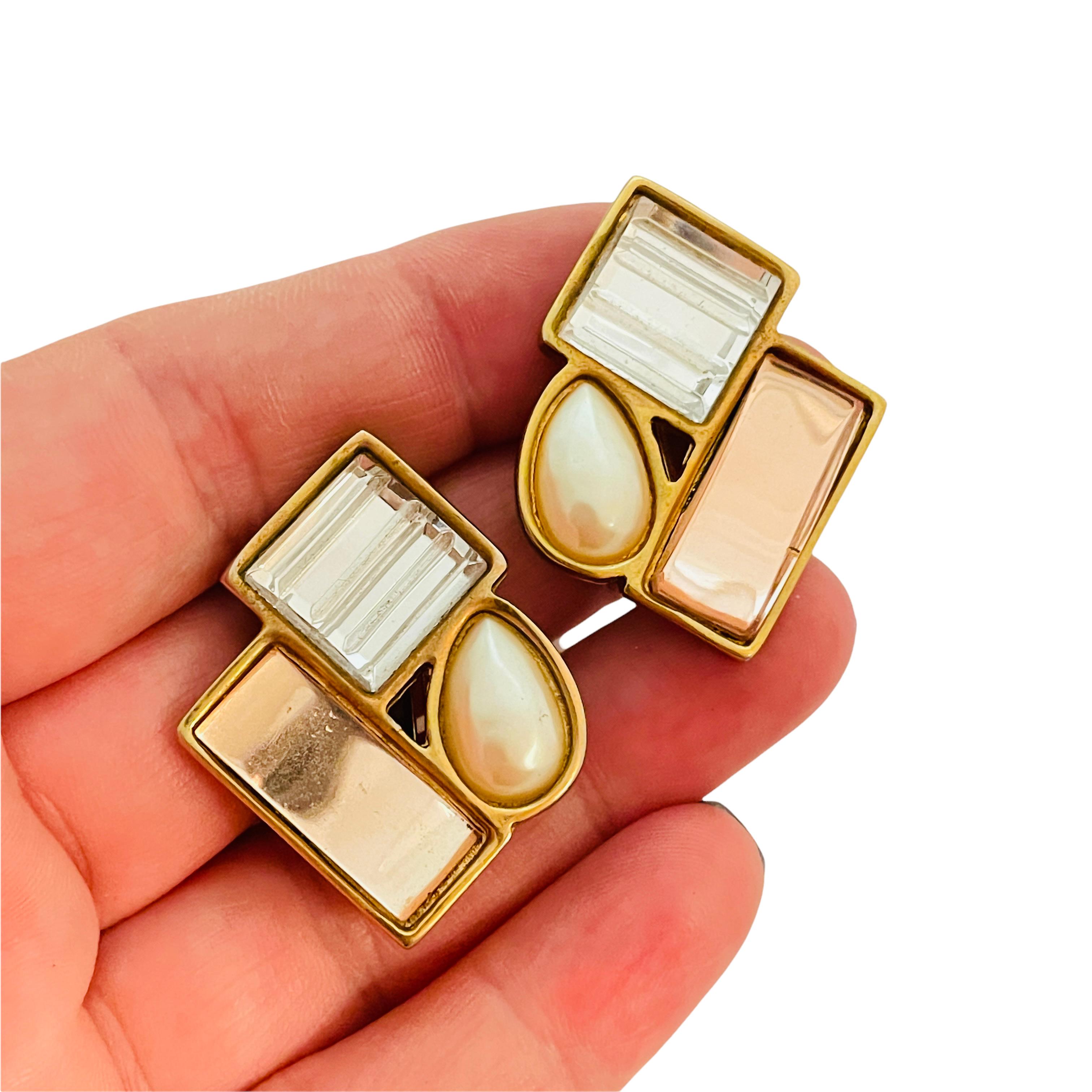 carolee pearl earrings