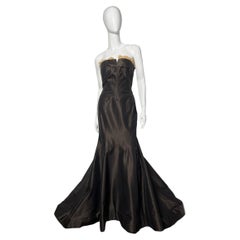 Carolina Herrera Vintage Abendkleid aus Seide, 1990er-Jahre