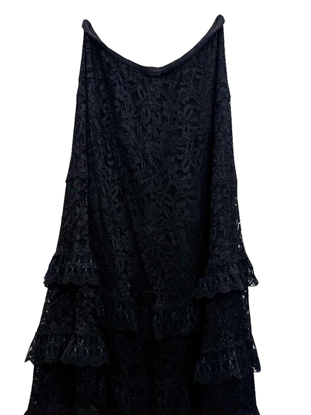 Gonna vintage in pizzo nero di Caroline Charles In condizioni buone in vendita a London, GB