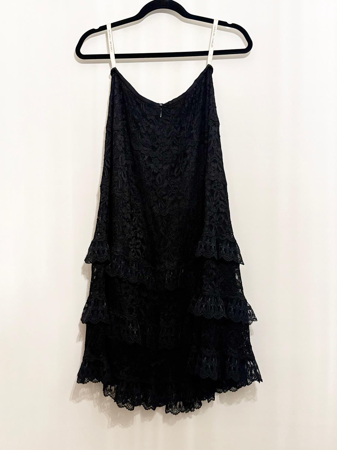 da uomo o donna Gonna vintage in pizzo nero di Caroline Charles in vendita