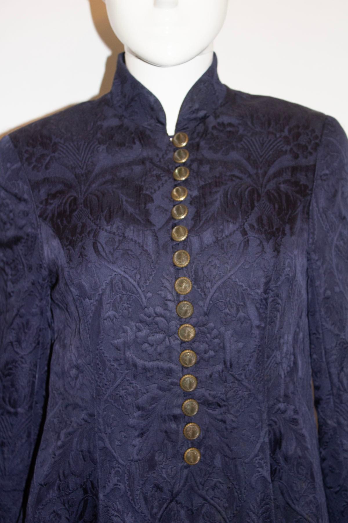 Black Vintage Caroline Charles Evening Jacket  For Sale