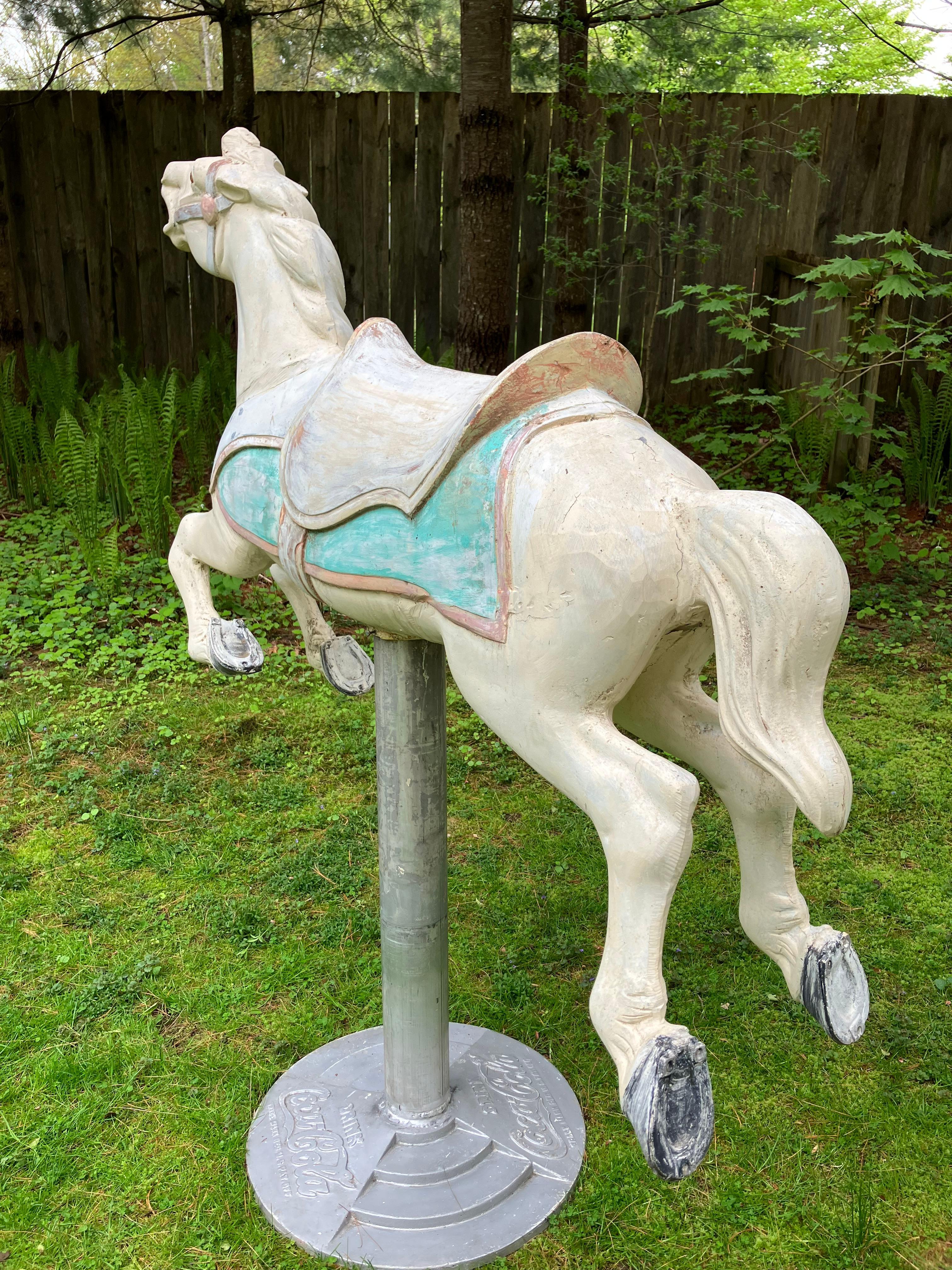 coca cola carousel horse