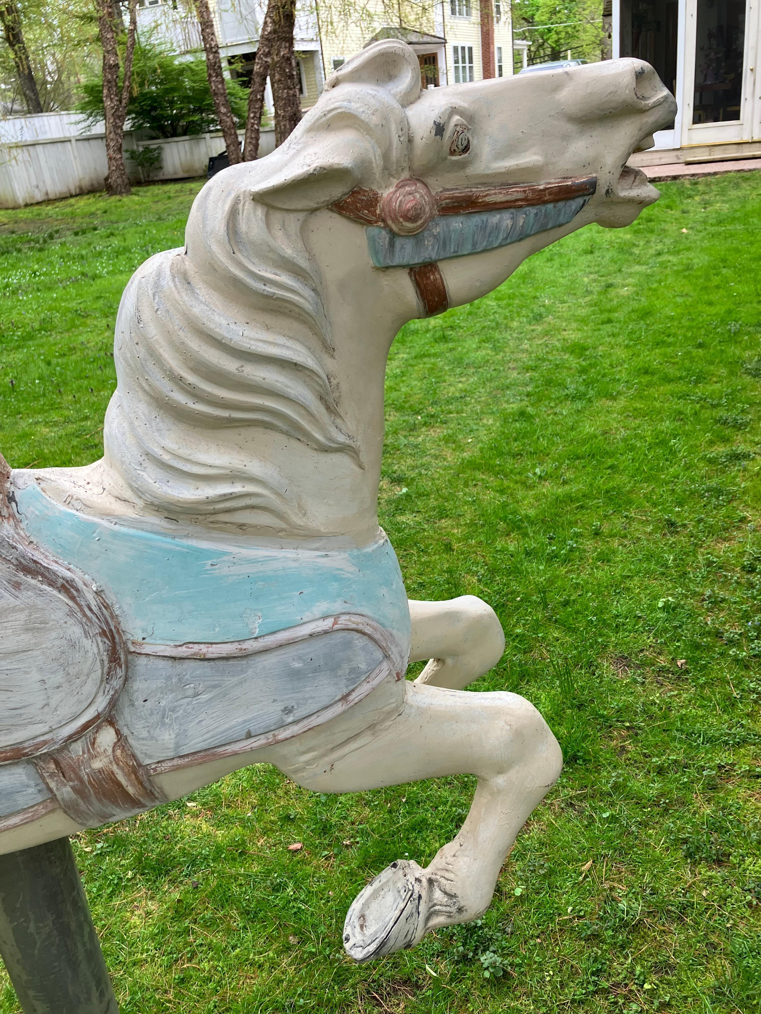 Cast Vintage Carousel Horse For Sale