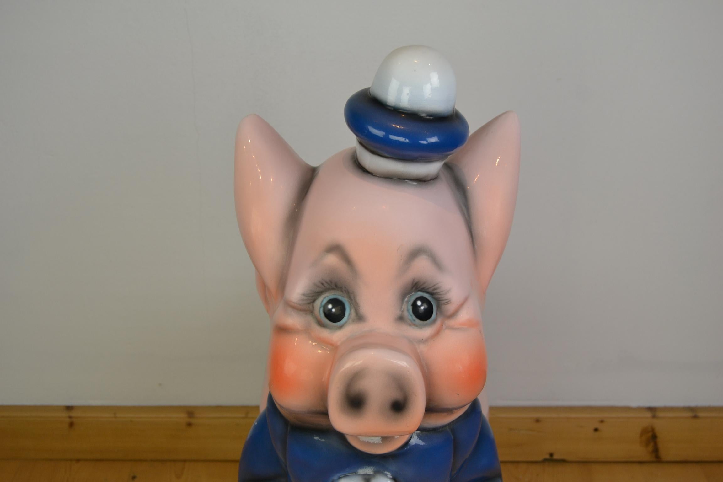 Vintage Carousel Ride Pig, Little Pig, Porky Pig, 1960s 2