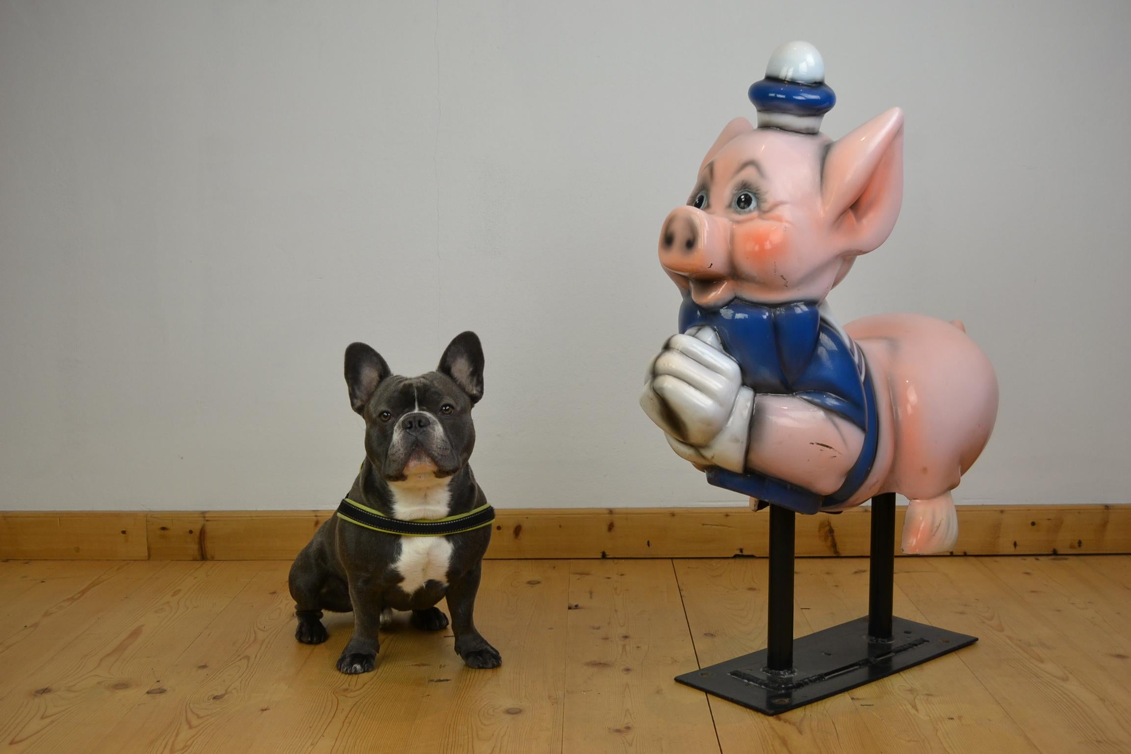 Vintage Carousel Ride Pig, Little Pig, Porky Pig, 1960s 10