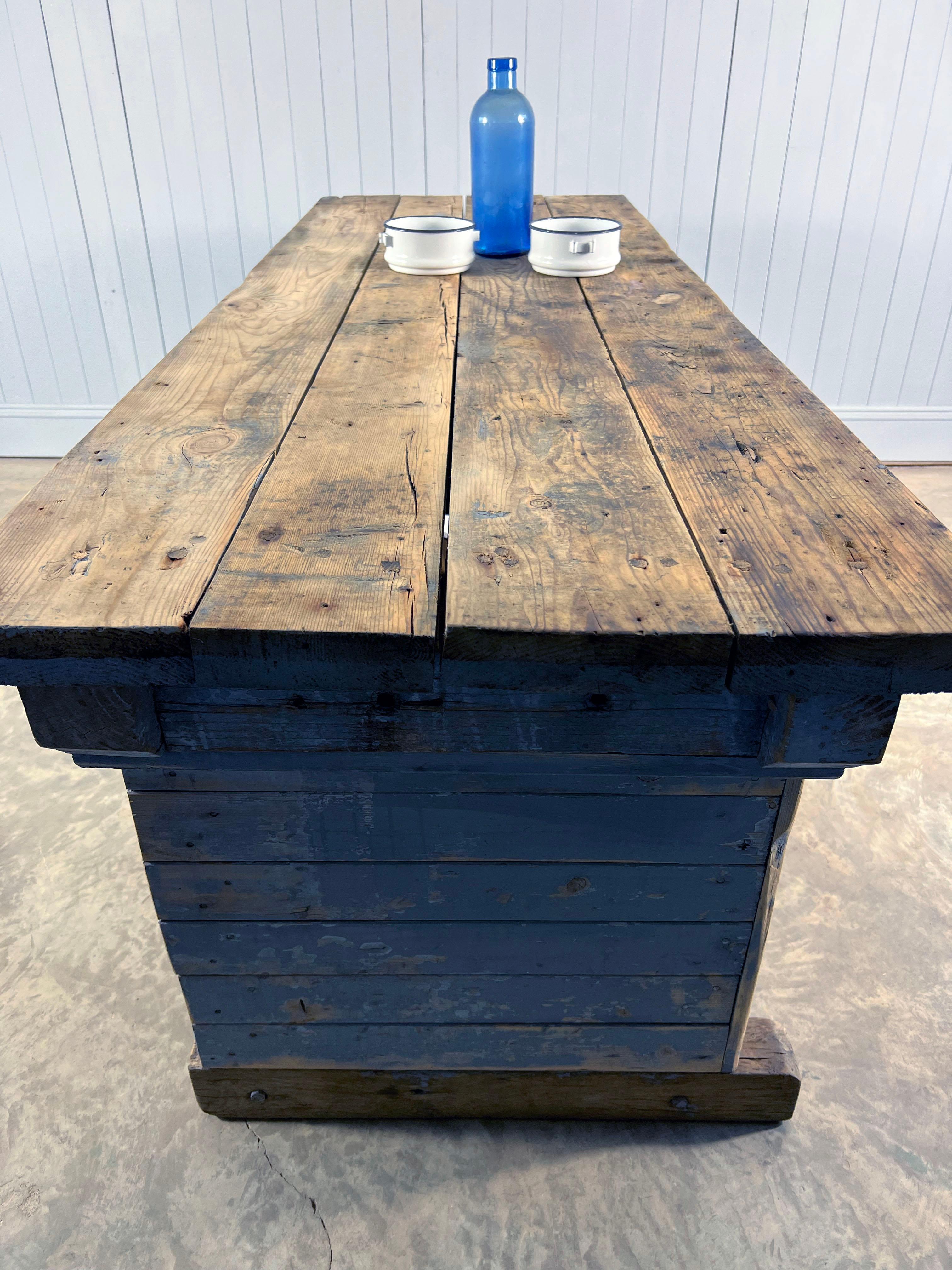 Industrial Vintage Carpenter's Bench For Sale