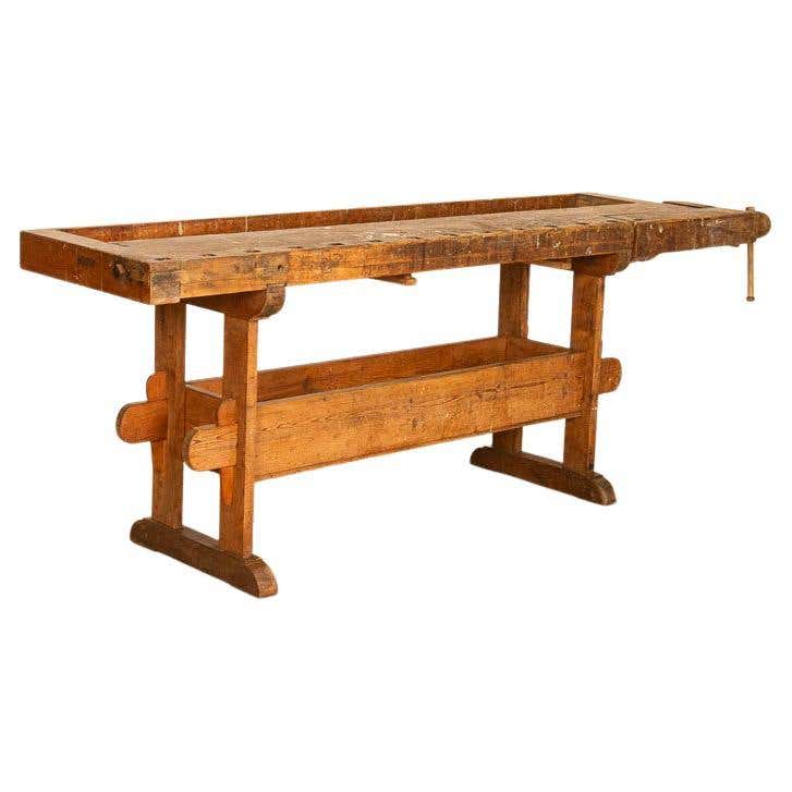 A carpenter's wooden workbench. For Sale at 1stDibs