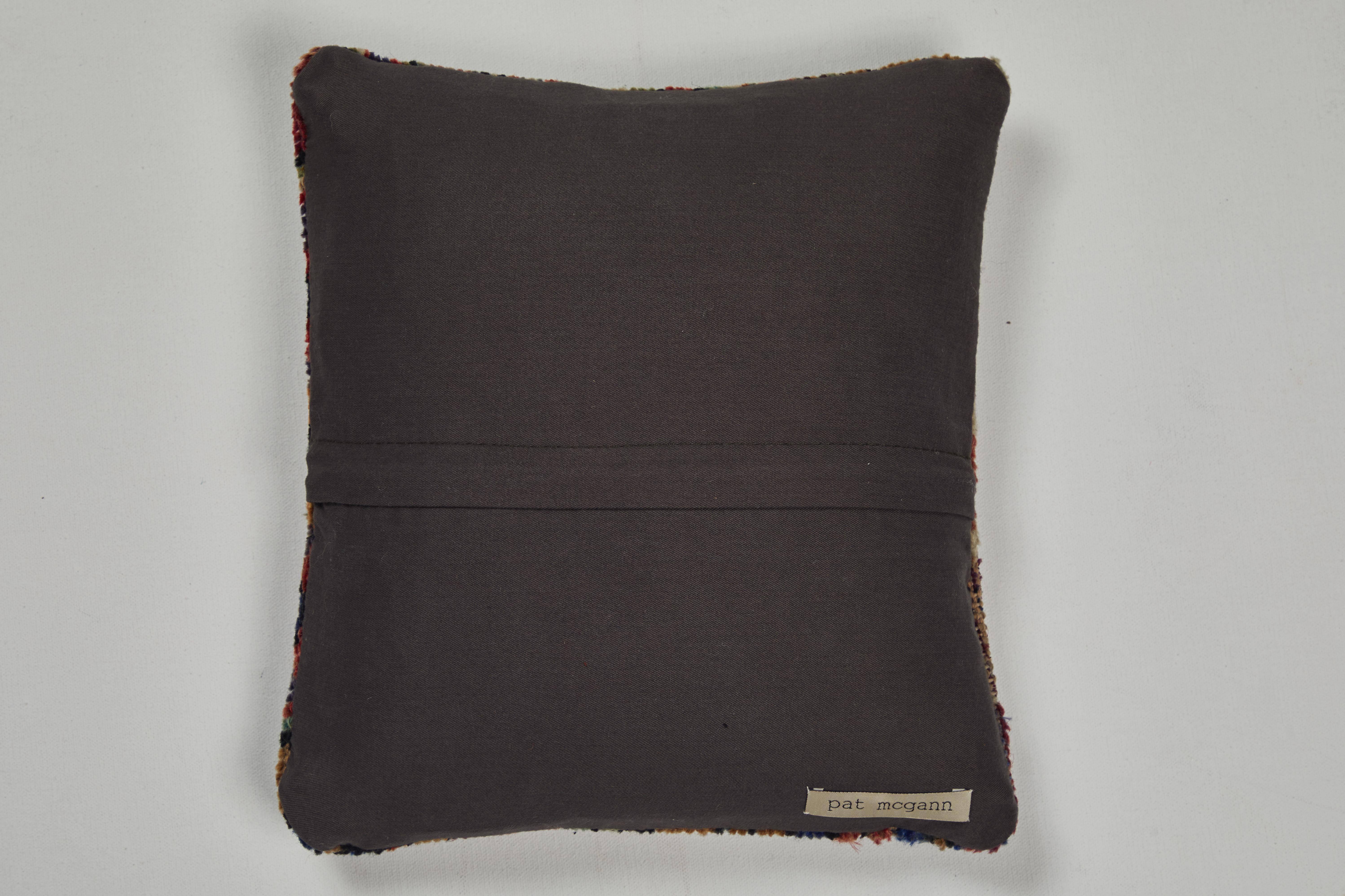 Woven Vintage Carpet Pillow For Sale