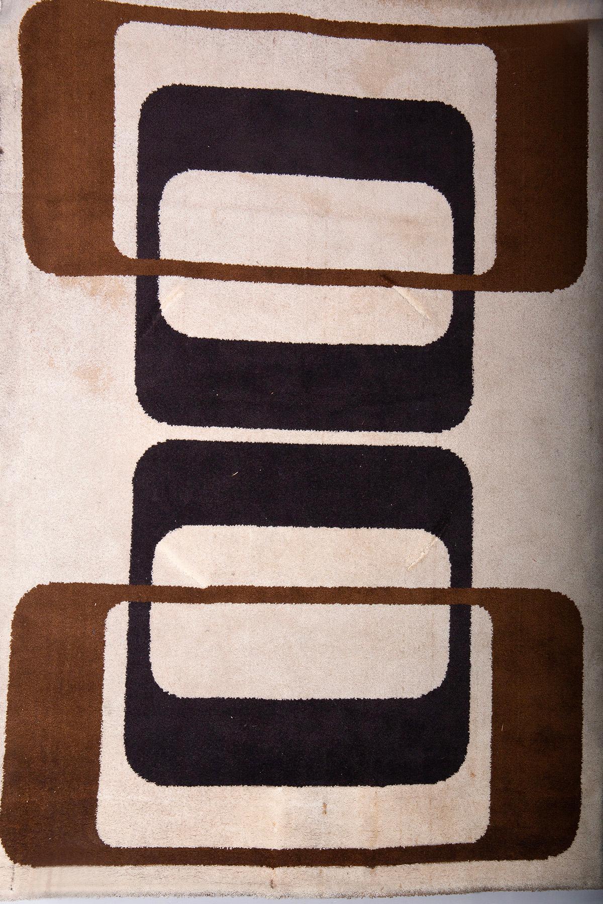 Late 20th Century Vintage carpet SPACE Age Belgium, Madison For Sale