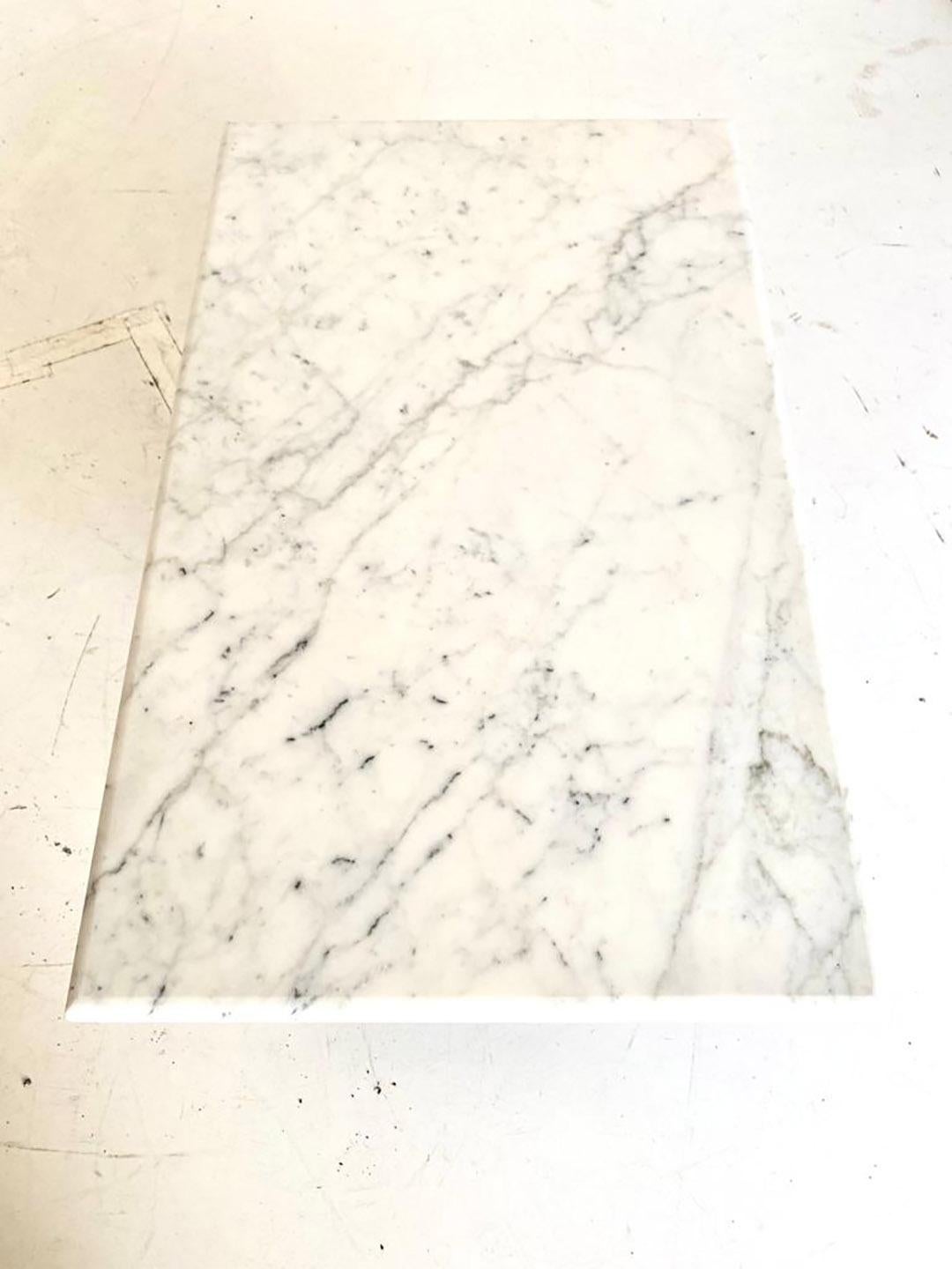 Vintage Carrara marble coffee table, Italy 1960s For Sale at 1stDibs