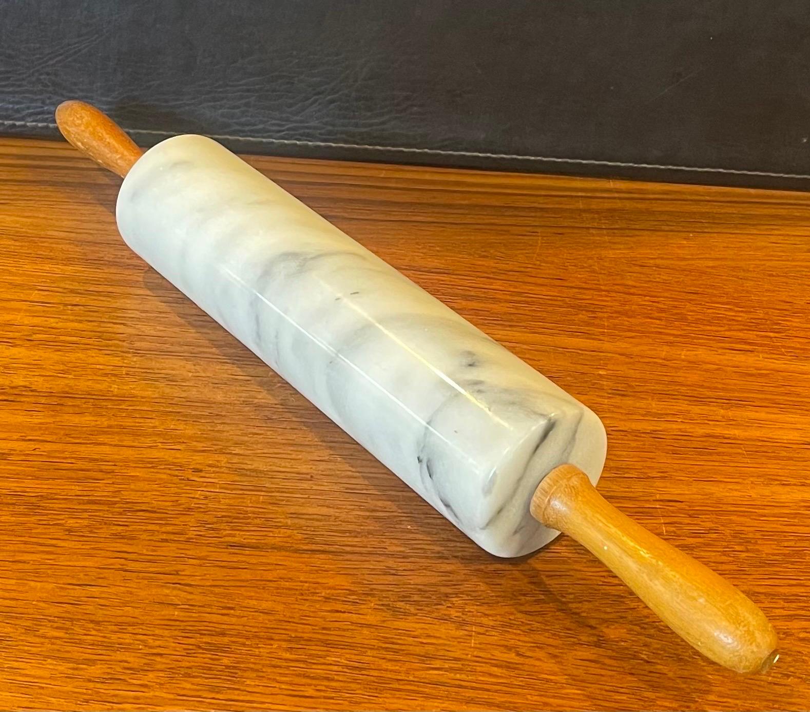 vintage marble rolling pin