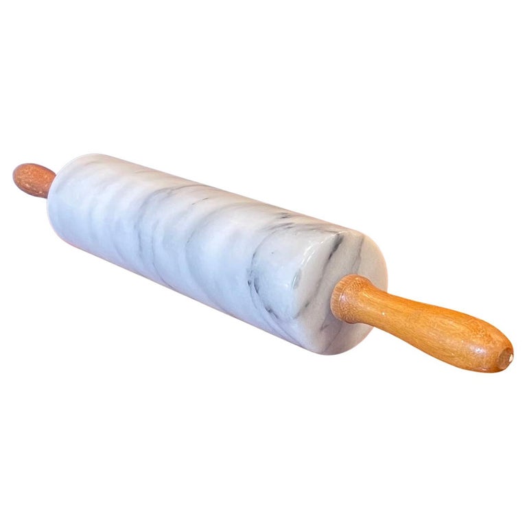 Vintage Carrara Marble Rolling Pin For Sale at 1stDibs