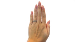 Vintage Carré Cut Diamond 18 Karat White Gold Eternity Band
