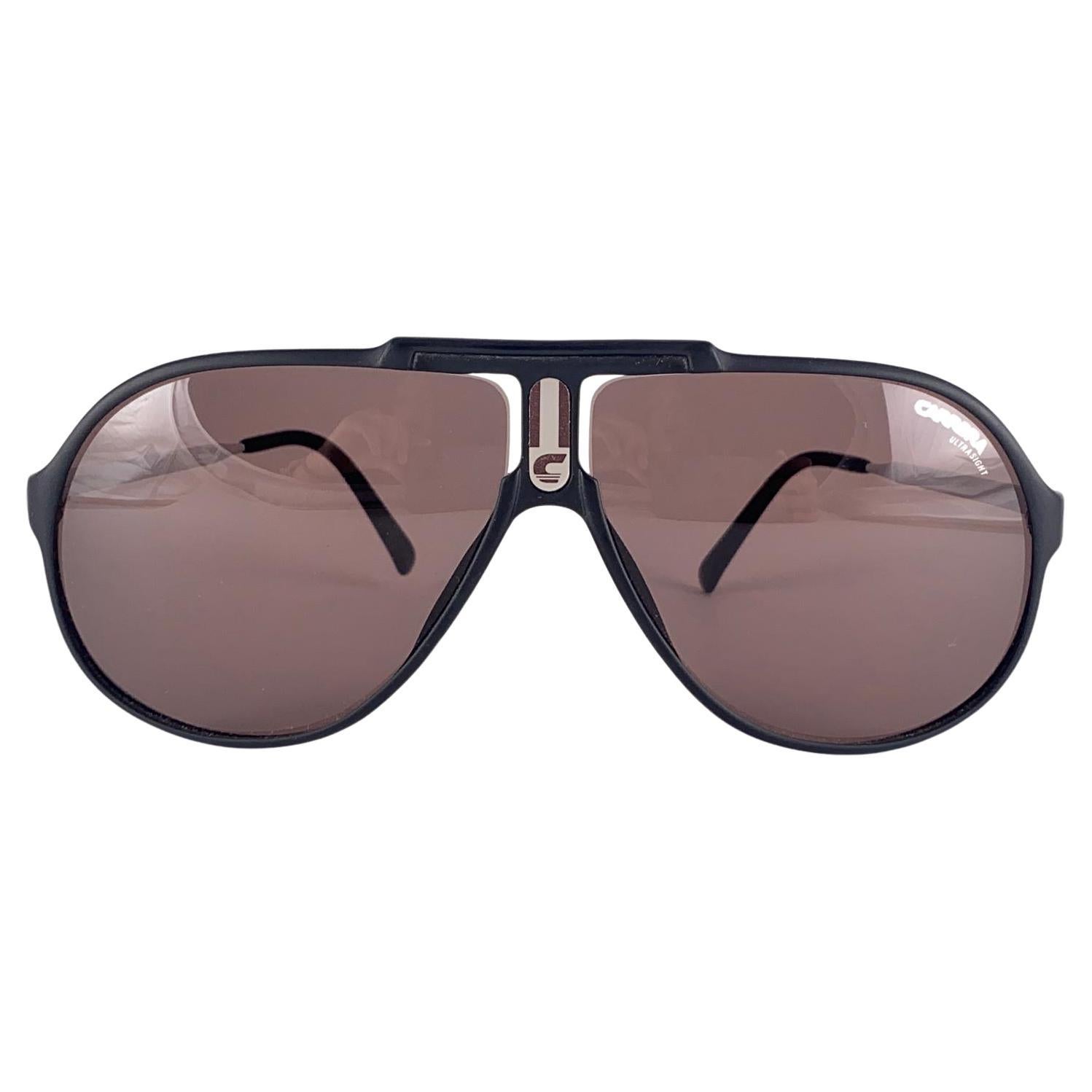 Vintage Carrera 5590 Aviador Deporte Lentes marrones Gafas de sol 80'S Austria