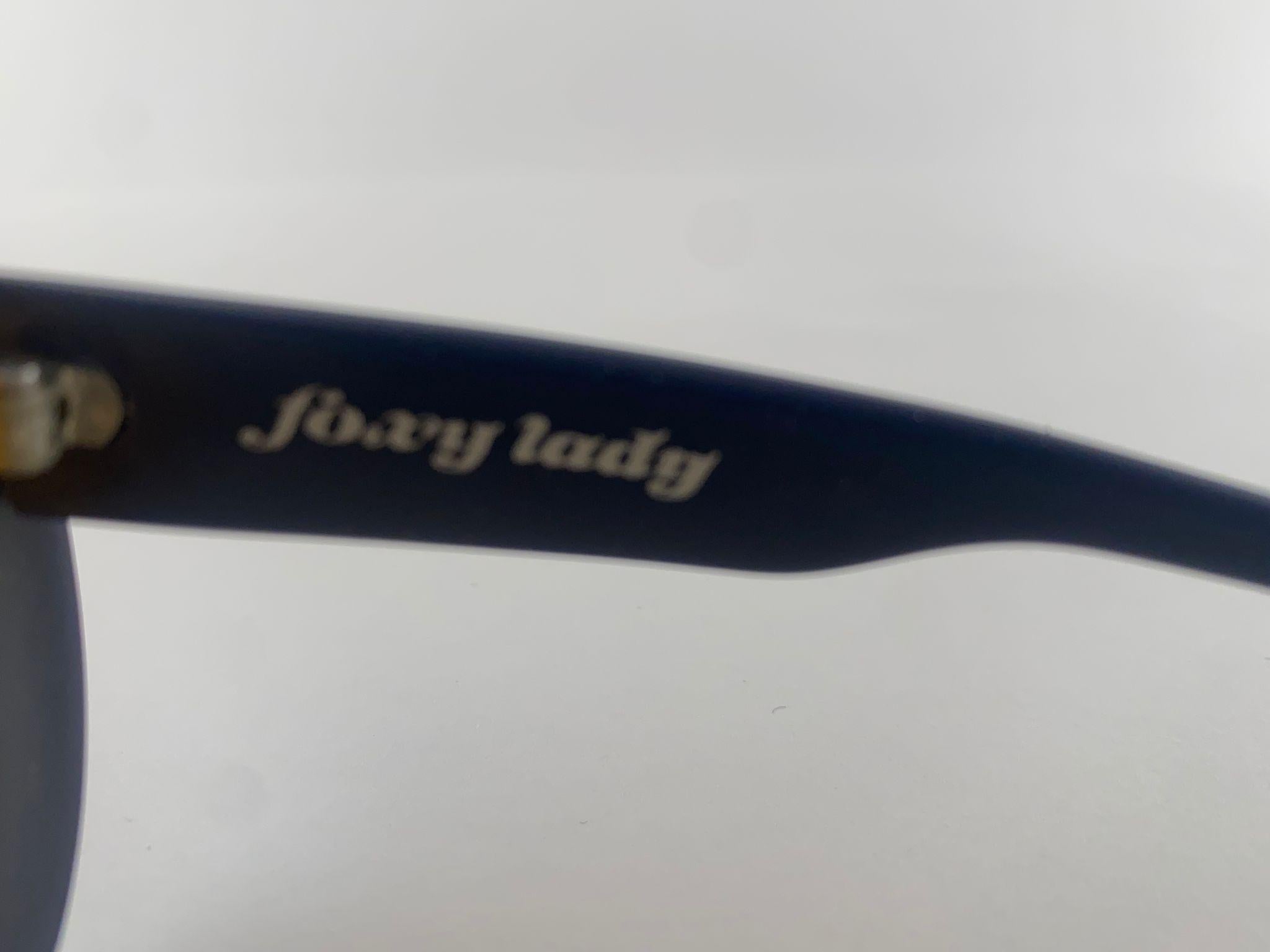 Vintage Carrera Blau Fuchs Lady Sports Gelbe Lens-Sonnenbrille 1970er Jahre Österreich (Orange) im Angebot