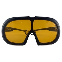 Vintage Carrera Blue Foxy Lady Sports Yellow Lens Sunglasses 1970'S Austria