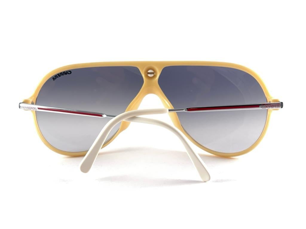 Vintage Carrera Ski 5593 70 Aviator Blue Gradient Lenses Sunglasses 80'S Austria 6