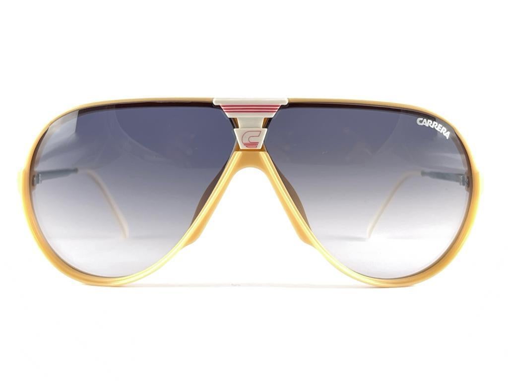 Vintage Carrera Ski 5593 70 Aviator Blue Gradient Lenses Sunglasses 80'S Austria 8