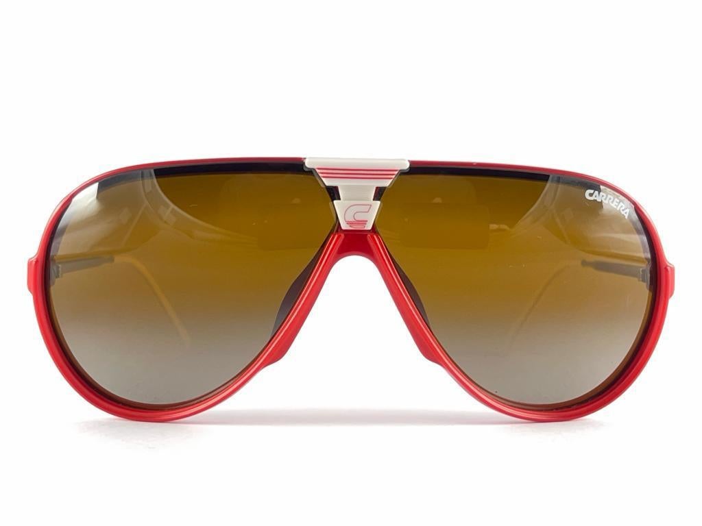 Vintage Carrera Ski 5593 Aviator Double Mirrored Lenses Sunglasses 80'S Austria For Sale 7