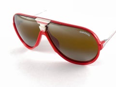 Occhiali da sole vintage Carrera Ski 5593 Aviator con doppie lenti a specchio, anni '80, Austria