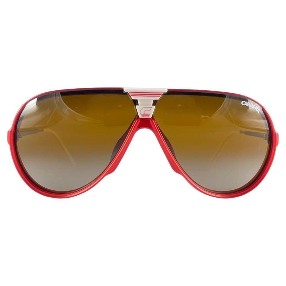 Vintage Carrera Ski 5593 Aviator Double Mirrored Lenses Sunglasses 80'S Austria For Sale