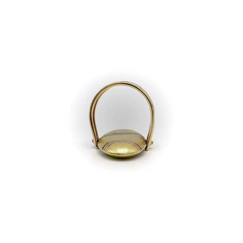 Anello Mokume Pebble d'epoca Carrie Adell in oro 18 e 14 carati in vendita 3