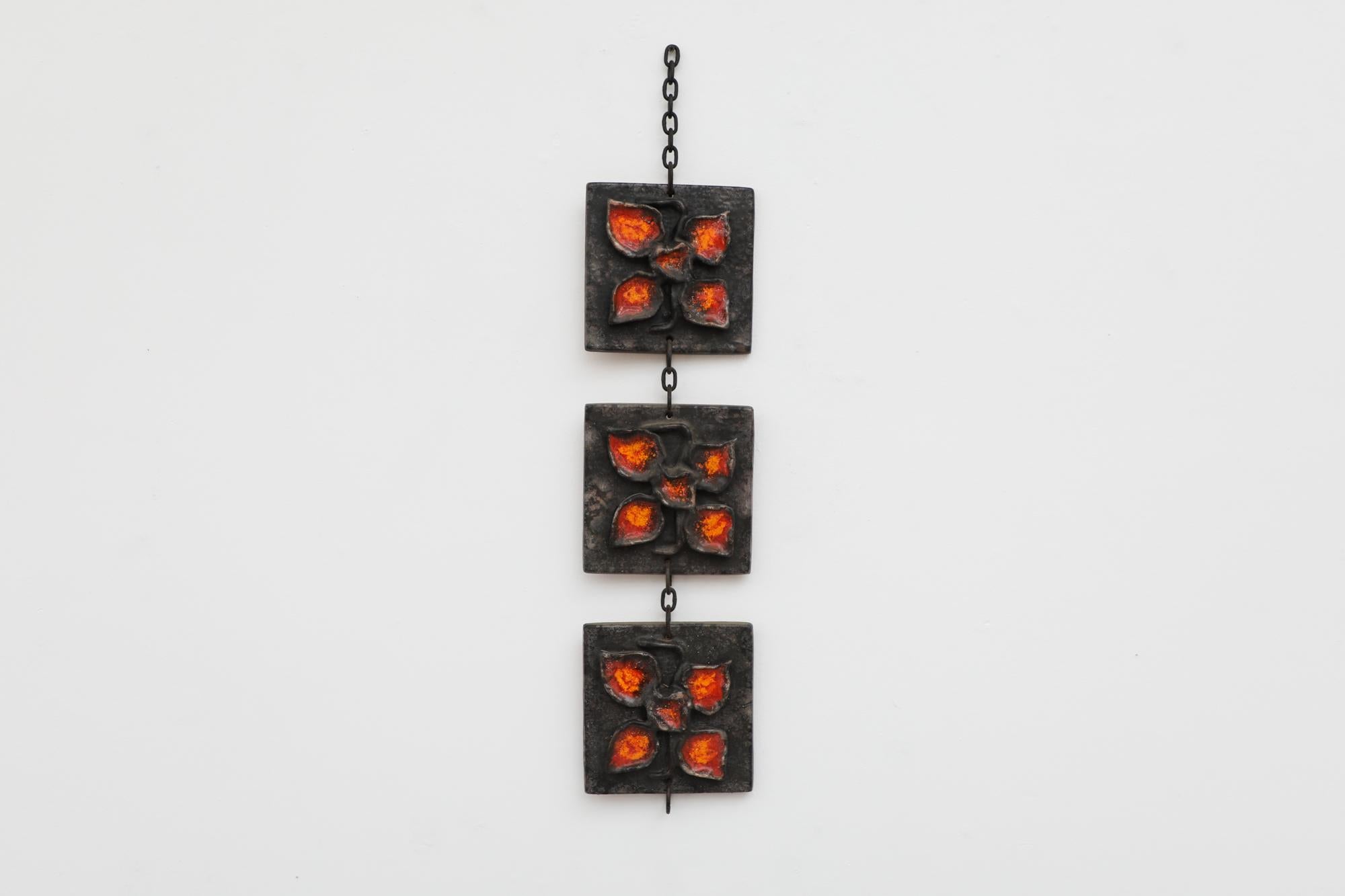 Placa de pared de cerámica escultórica de Jan van Erp Waalre (attr) de los años 70 vintage holandesa en Bueno estado para la venta en Los Angeles, CA
