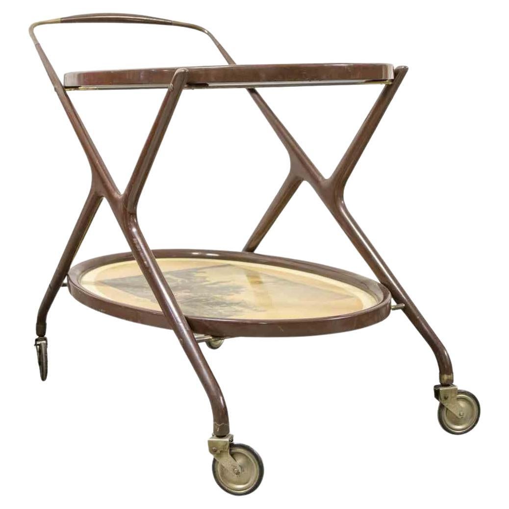 Vintage Cart Attributed to Cesare Lacca, Italy, 1950s For Sale