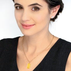 Vintage Cartier 1/2 Oz, Gold Ingot Pendant