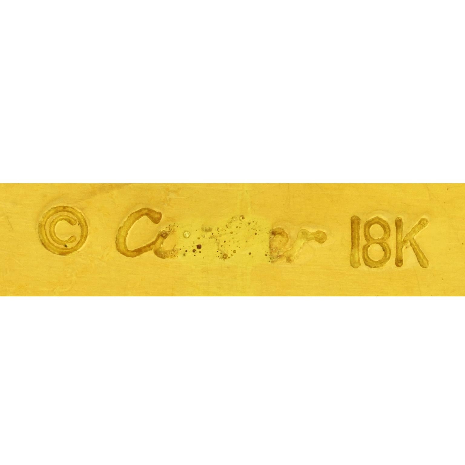 Vintage Cartier 1/4 oz. Gold Ingot Pendant In Excellent Condition In Litchfield, CT