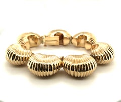 Vintage Cartier 14 Karat Yellow Gold Bracelet, circa 1970