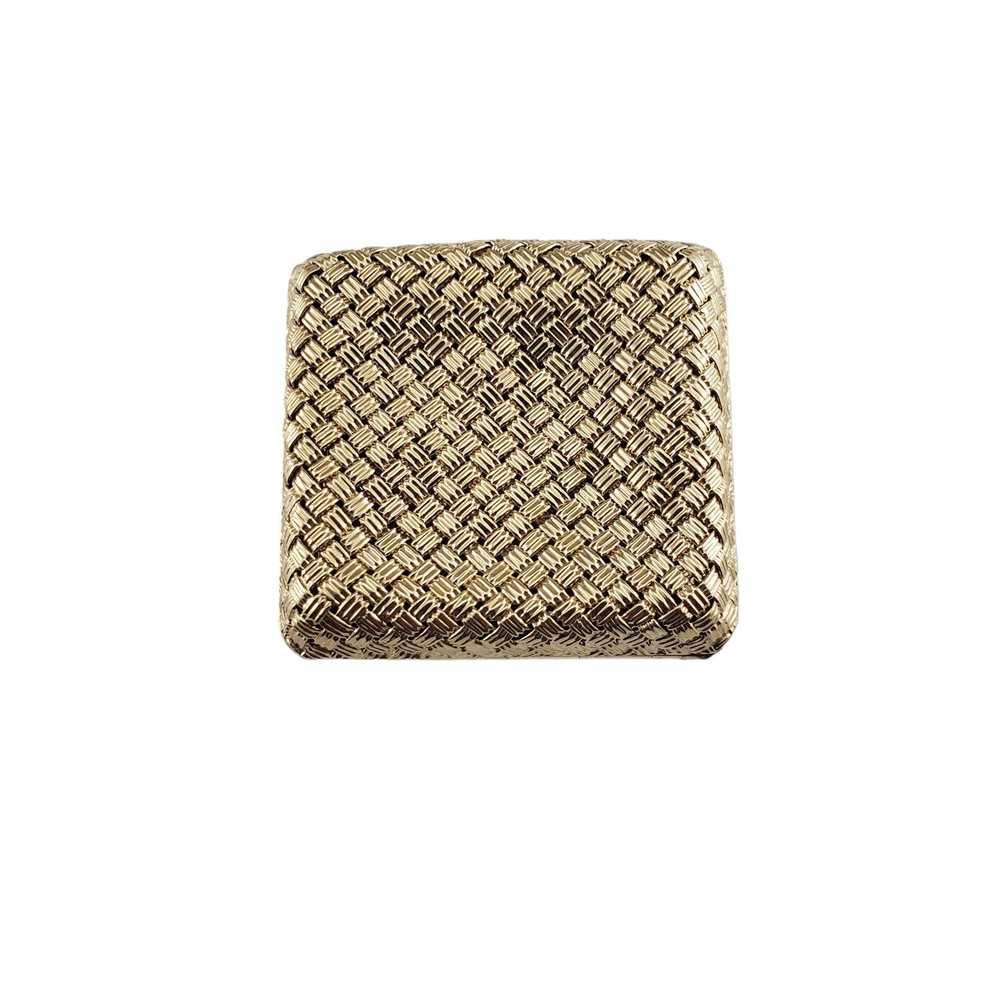 Women's Vintage Cartier 14 Karat Yellow Gold Pill Box #16112