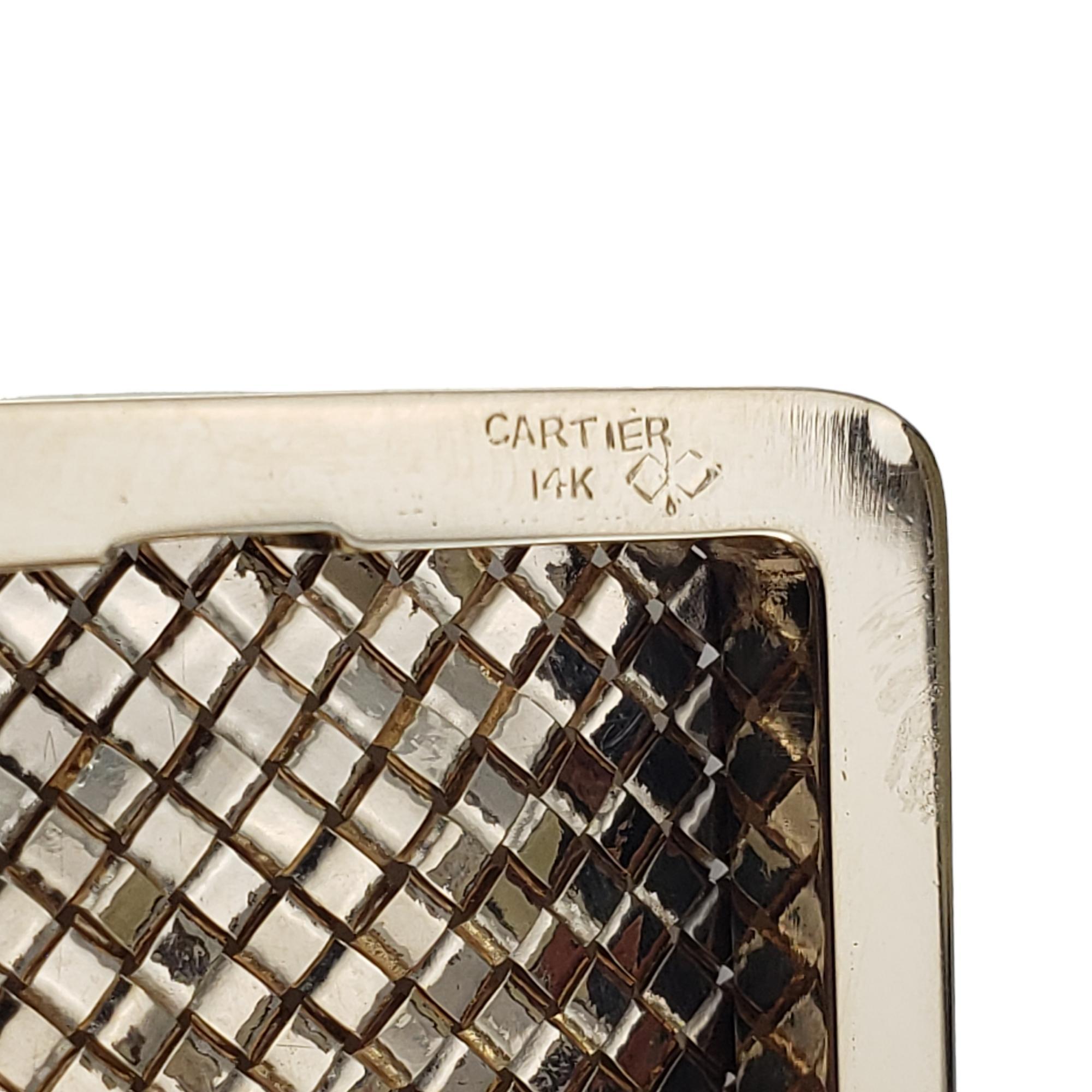 Vintage Cartier 14 Karat Yellow Gold Pill Box #16112 For Sale 2