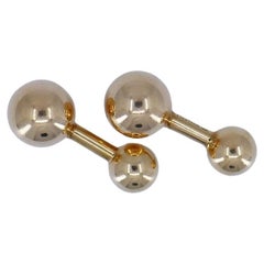 Gemelli Cartier d'epoca in oro 14k con bilanciere