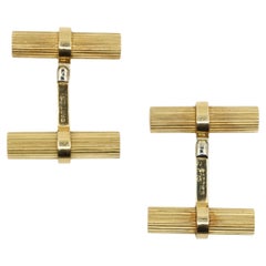 Vintage Cartier 14K Gold Baton Cufflinks