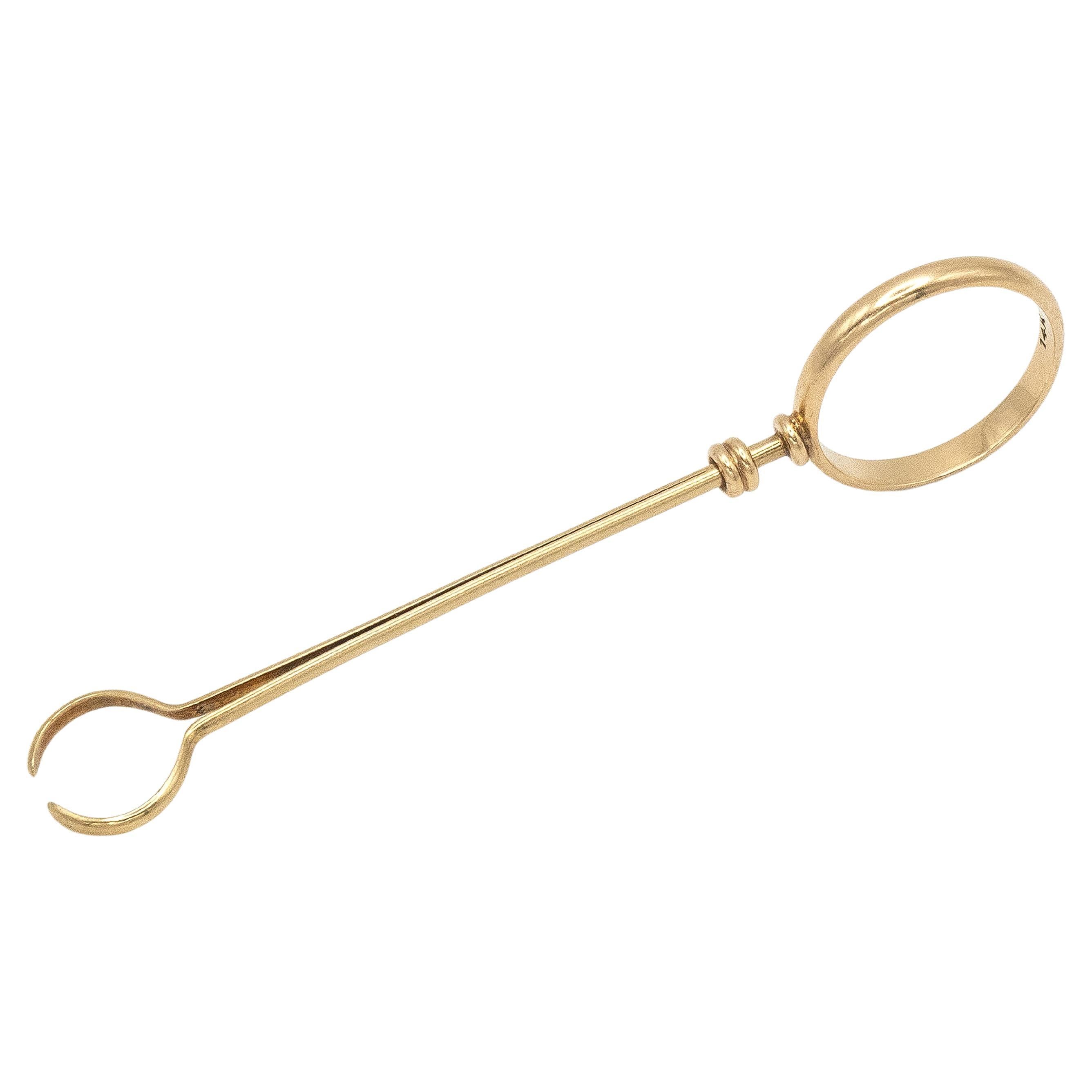 Vintage Cartier 14K Gold Cigarette Holder Ring