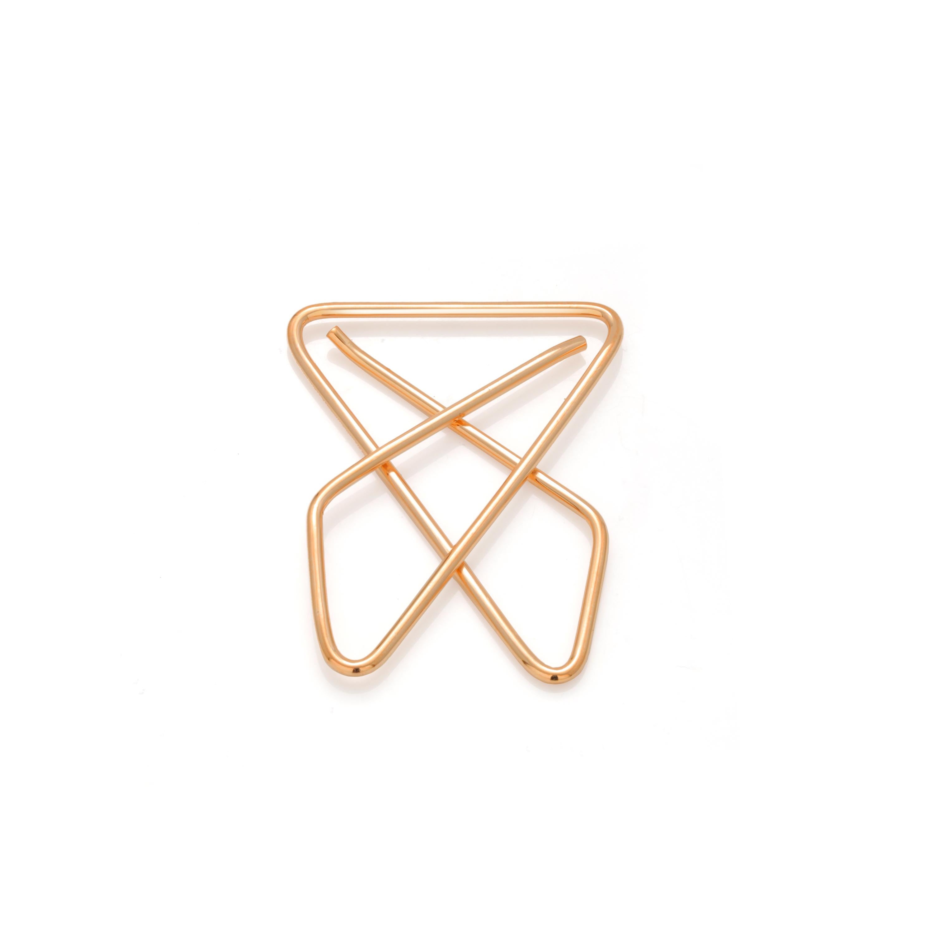 Contemporain Vintage Cartier 14K Yellow Gold Money/Paper Clip