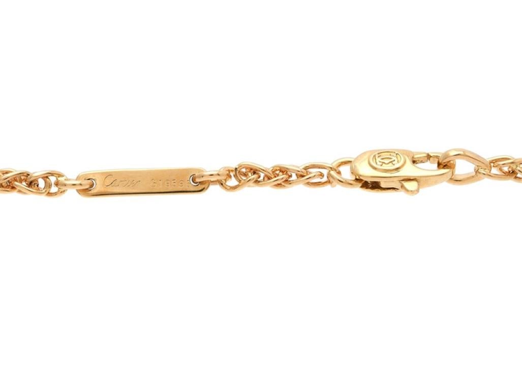 Vintage Cartier 18 K Gelbgold Kette Vintage-Halskette aus 1991 im Zustand „Gut“ in Malmö, Skåne län