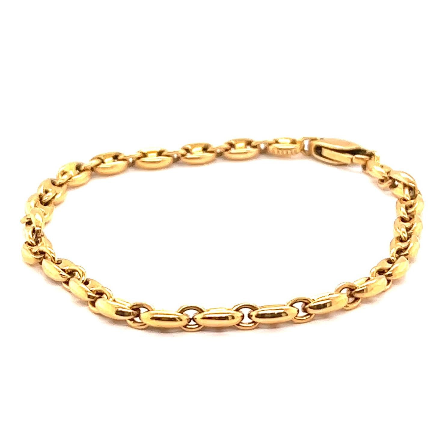 24K Gold Plated Stainless Steel Chain Bracelet Set - Hip Hop Style Jewelry