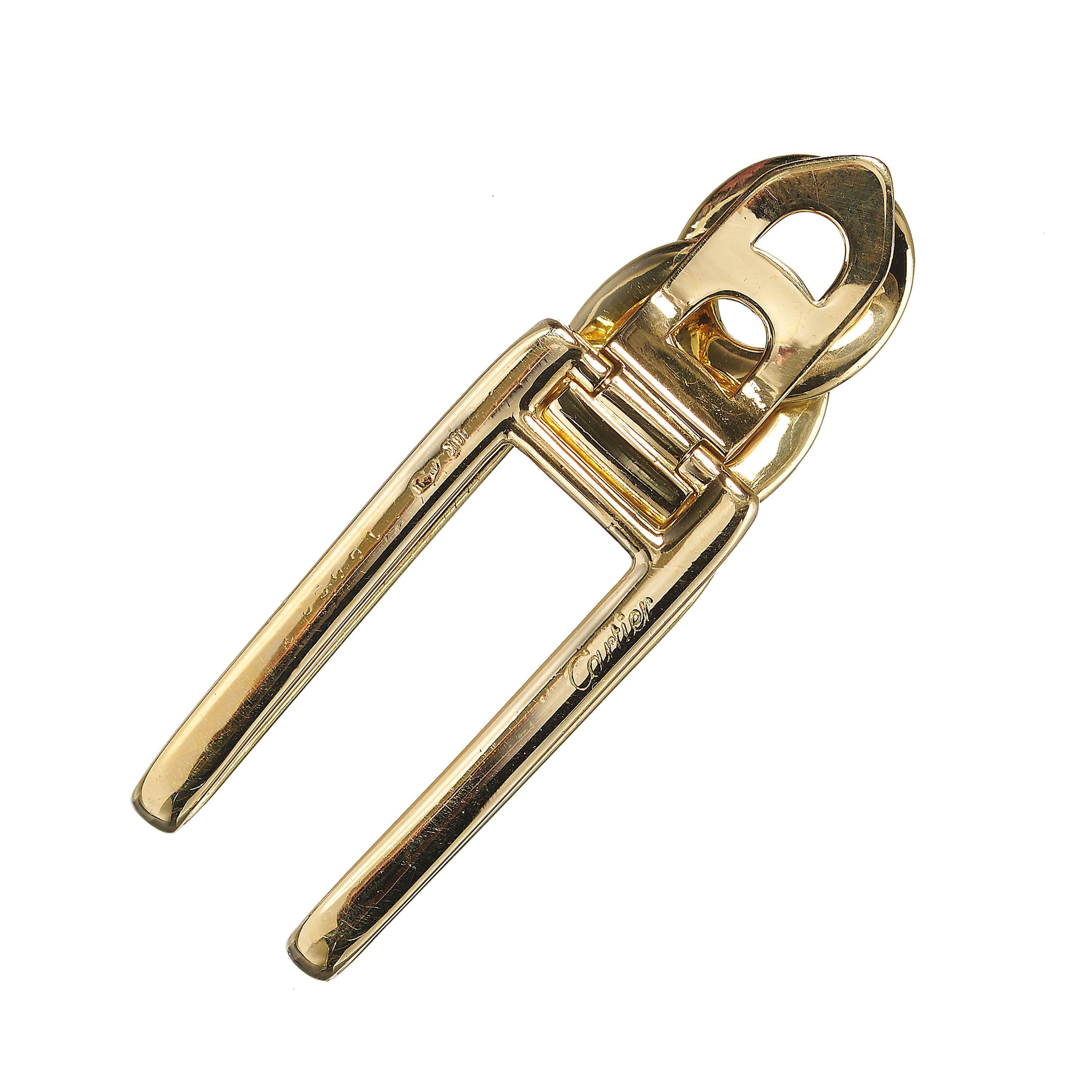Vintage Cartier 18 Karat Gold Geldklammer, um 1980 im Zustand „Gut“ in London, GB